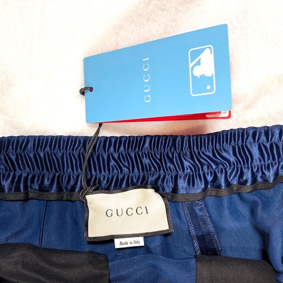 Gucci Men's Blue Ny Yankees Edition Patch Lounge Pants - Picture 10 of 14
